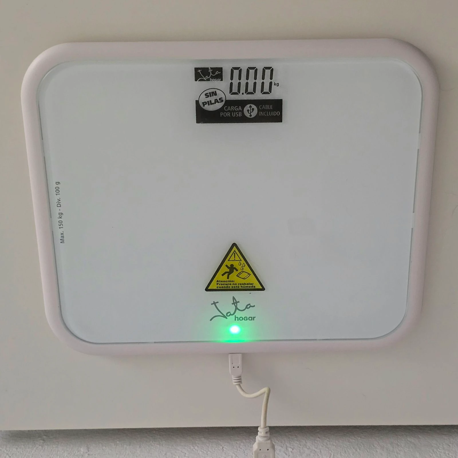 Digital bathroom scale, USB charging. Up to 150 kg – photo 4
